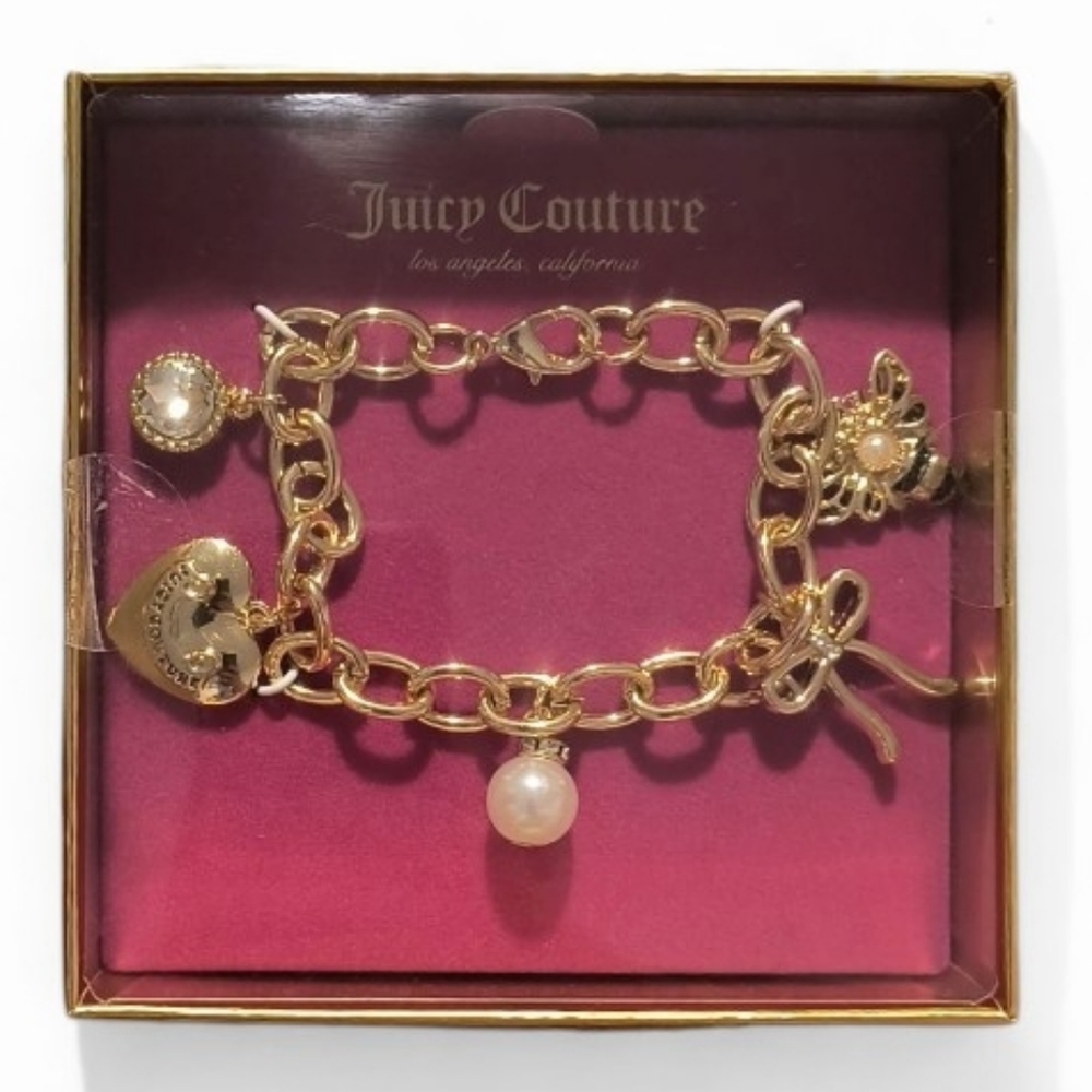 Juicy Couture Gold-toned Charm Bracelet